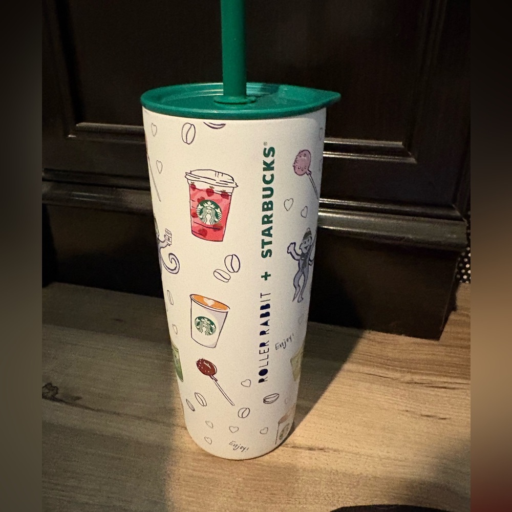 NEW Starbucks x Roller Rabbit White Tumbler (limited edition)